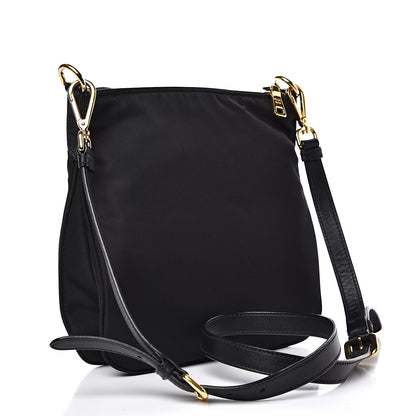 Prada Nylon Flat Messenger Bag Black 3 of 9