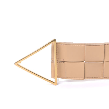Bottega Veneta Nappa Maxi Intrecciato Wide Belt 80 32 Almond 3 of 4