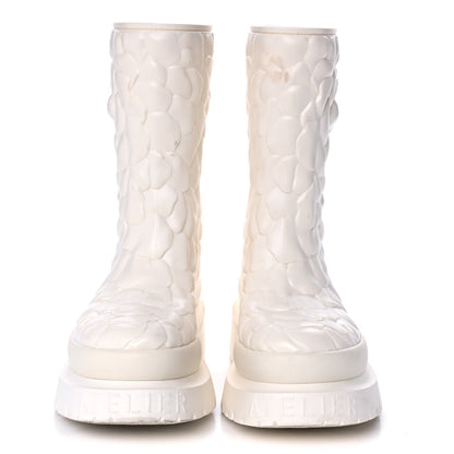 Valentino Garavani Rubber Atelier 03 Rose Edition 30/50mm Short Rainboots 37 Avorio 2 of 14