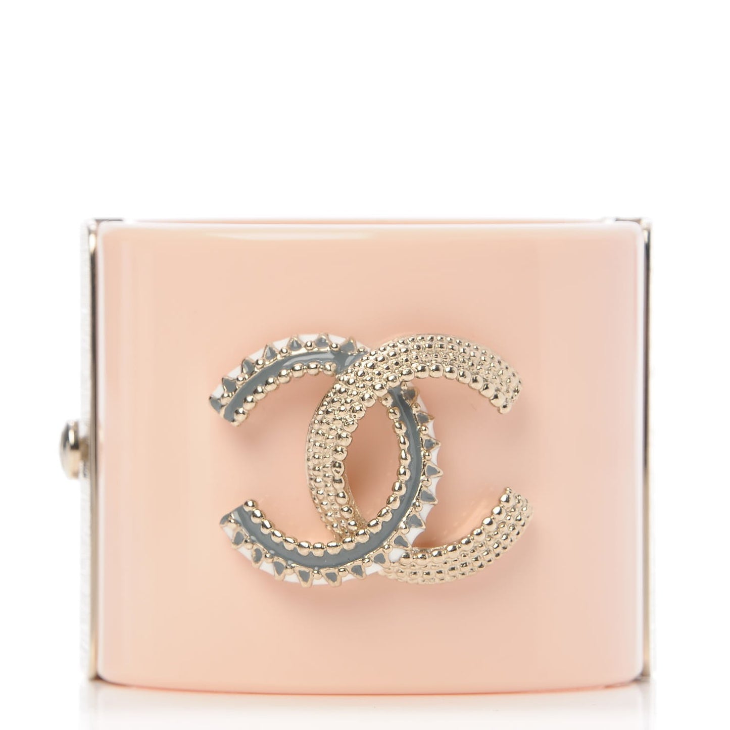 Resin CC Cuff Bracelet Pink