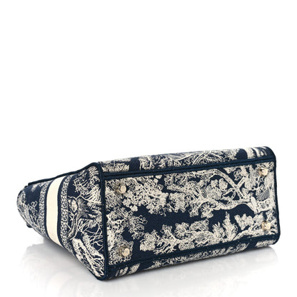 Christian Dior Toile de Jouy Embroidered Medium Lady D-Lite Blue 4 of 8