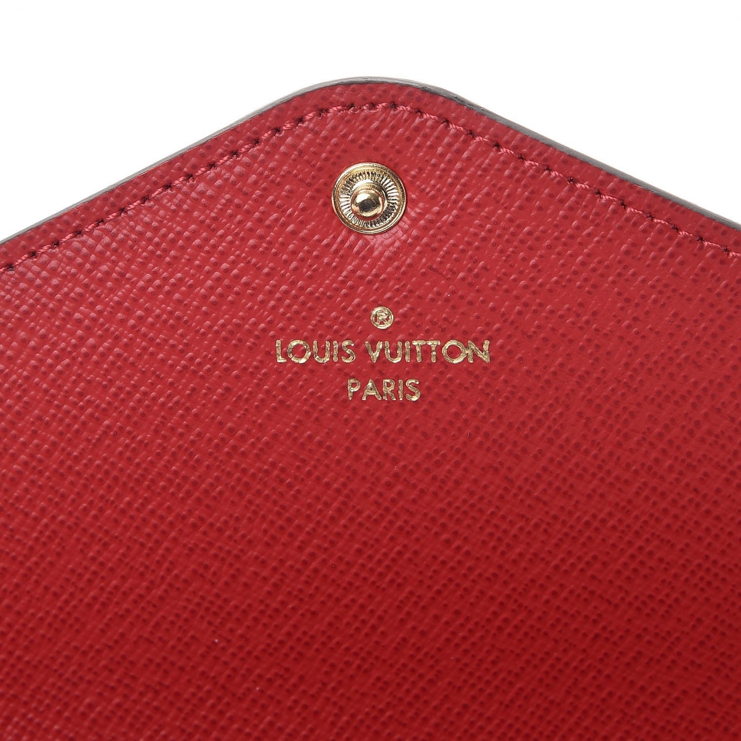 Damier Ebene Josephine Wallet Red