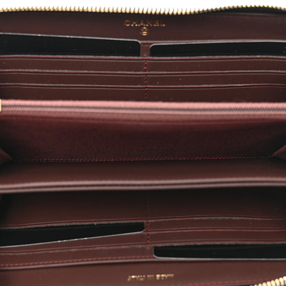 Chanel Aged Calfskin Quilted Lucky Charms 2.55 Reissue Zip Around Wallet Black 5 of 9