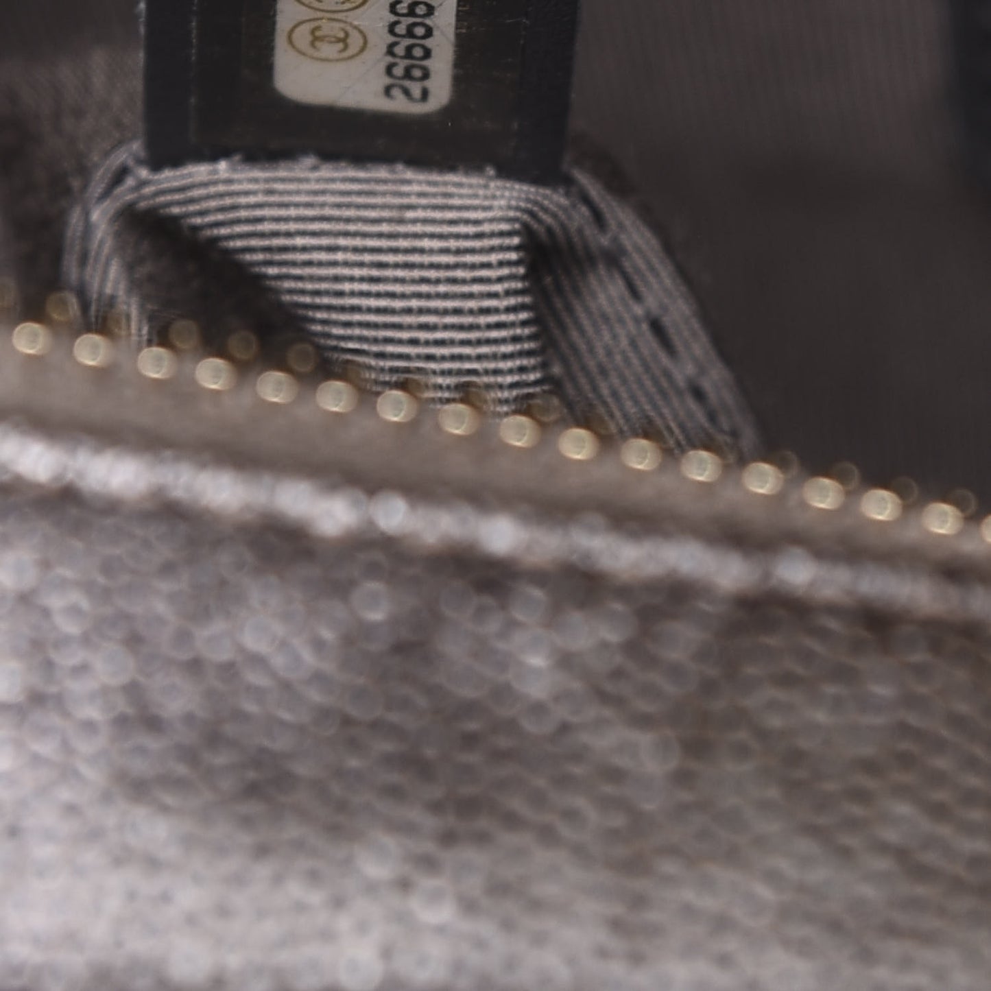 Metallic Caviar Chevron Quilted Medium Gabrielle Hobo Dark Silver Gold