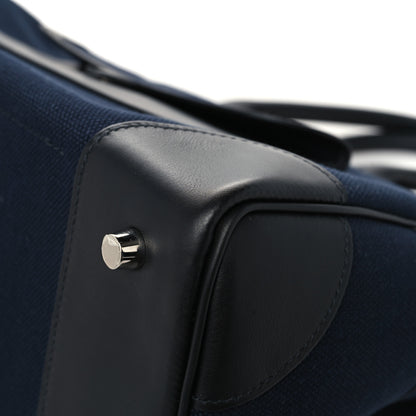 Hermes Goeland Toile Swift Cargo Birkin 35 Bleu Marine 12 of 13