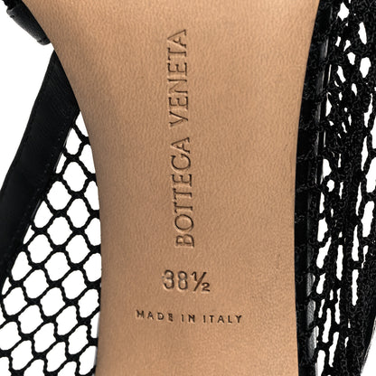 Bottega Veneta Mesh Nappa Chunky Chain Sandals 38.5 Black 6 of 8