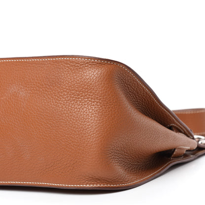 Hermes Taurillon Clemence Jypsiere 31 Gold 7 of 14