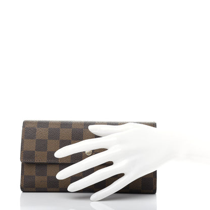 Louis Vuitton Damier Ebene Porte Tresor International Wallet 2 of 11