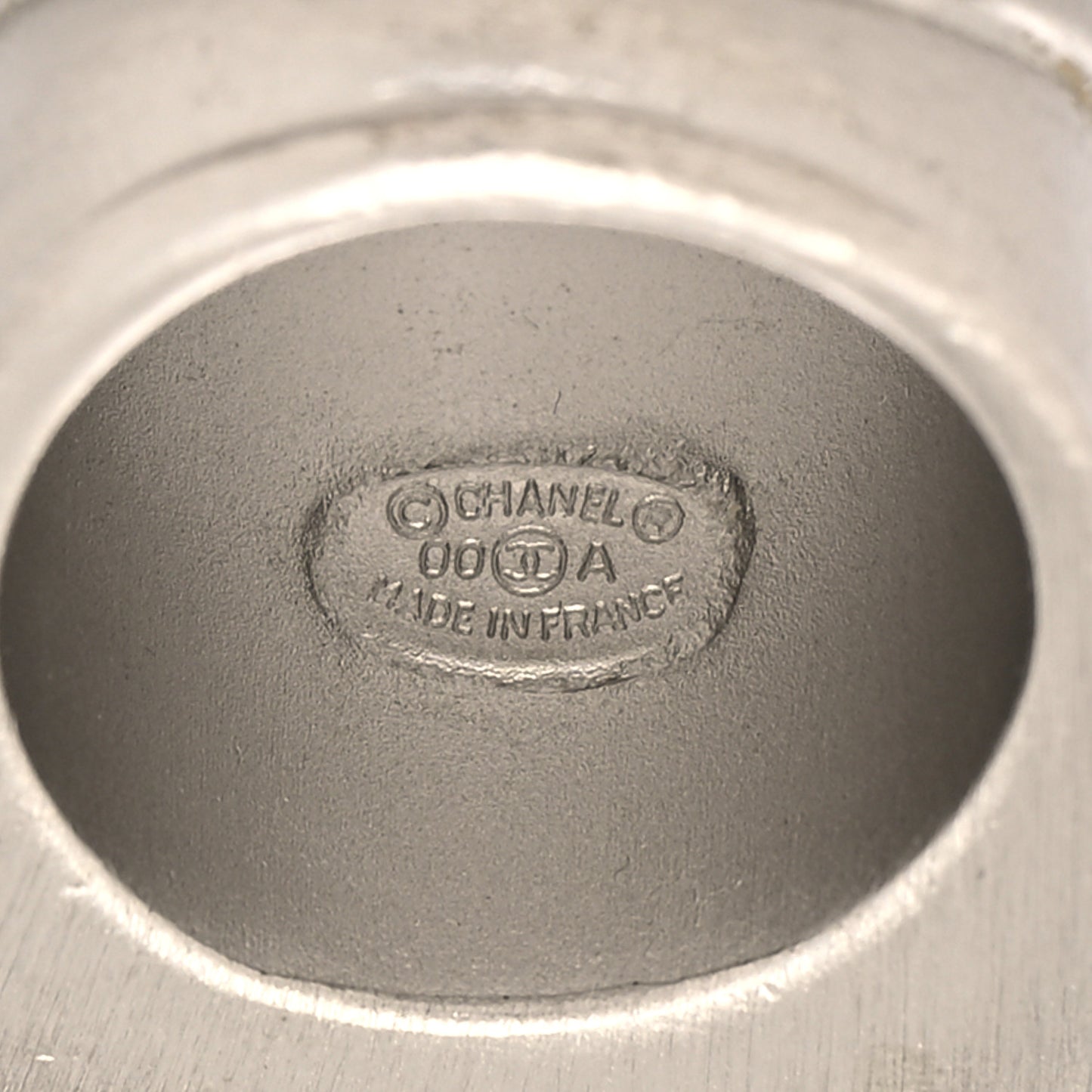 Crystal Resin Logo Square Ring 54 7 Black