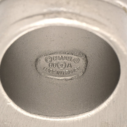 Chanel Crystal Resin Logo Square Ring 54 7 Black 4 of 4