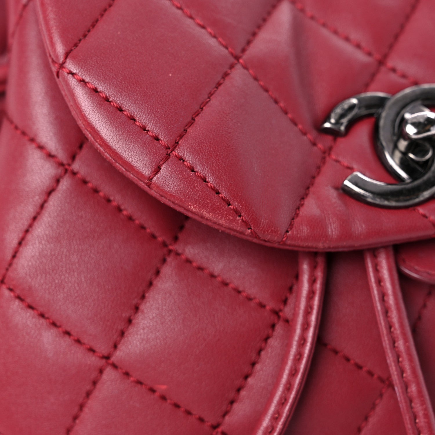 Chanel Lambskin Quilted Daily Supple Backpack Fuchsia 19 of 20