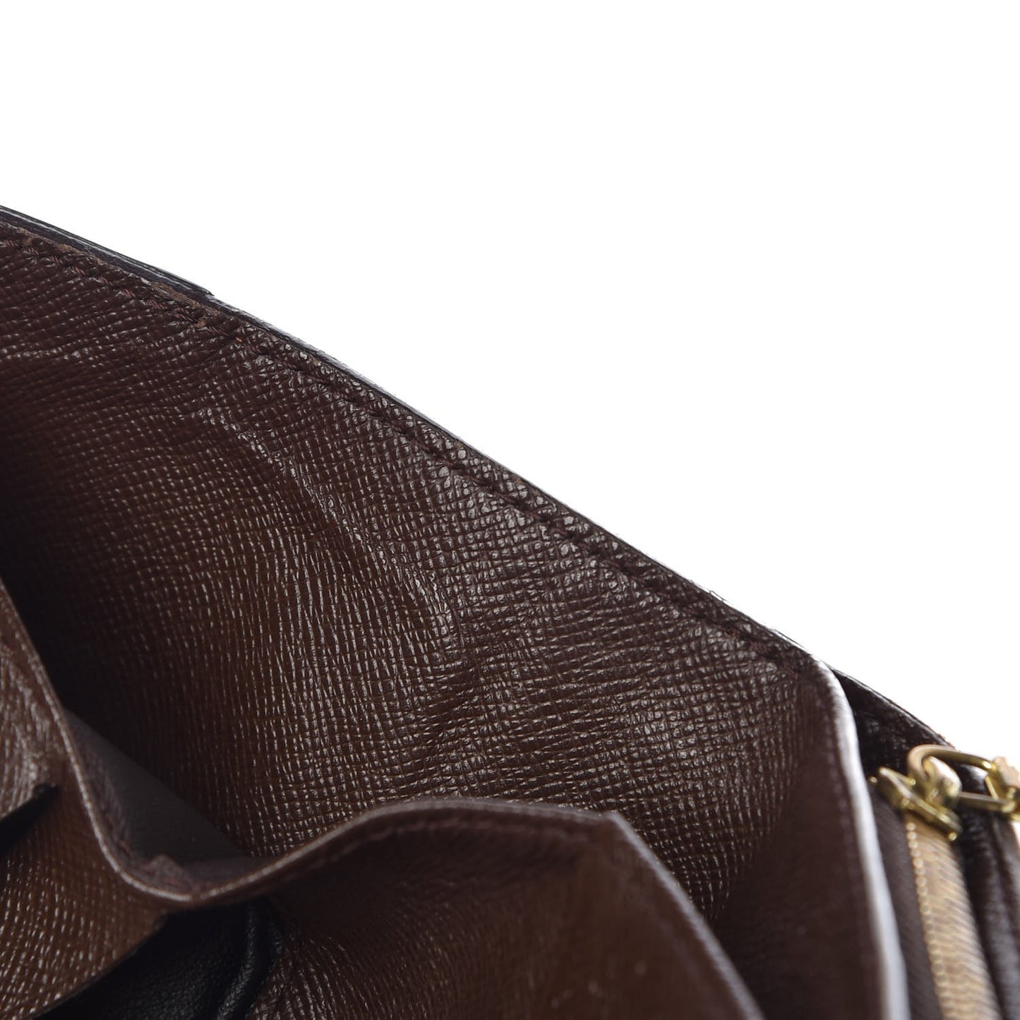 Damier Ebene Zippe Zipped Compact Wallet