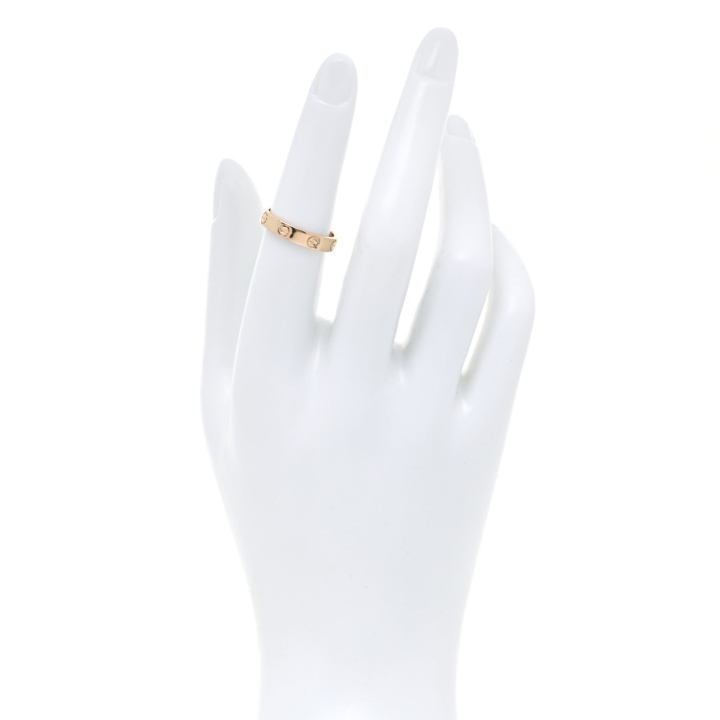 18K Yellow Gold 3.5mm LOVE Wedding Band Ring 52 6