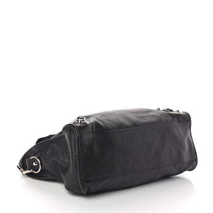 Balenciaga Chevre Silver Metallic Edge Hardware City Black 3 of 7