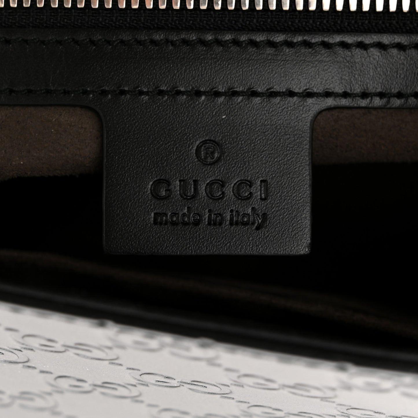 Guccissima Flap Messenger Bag Black