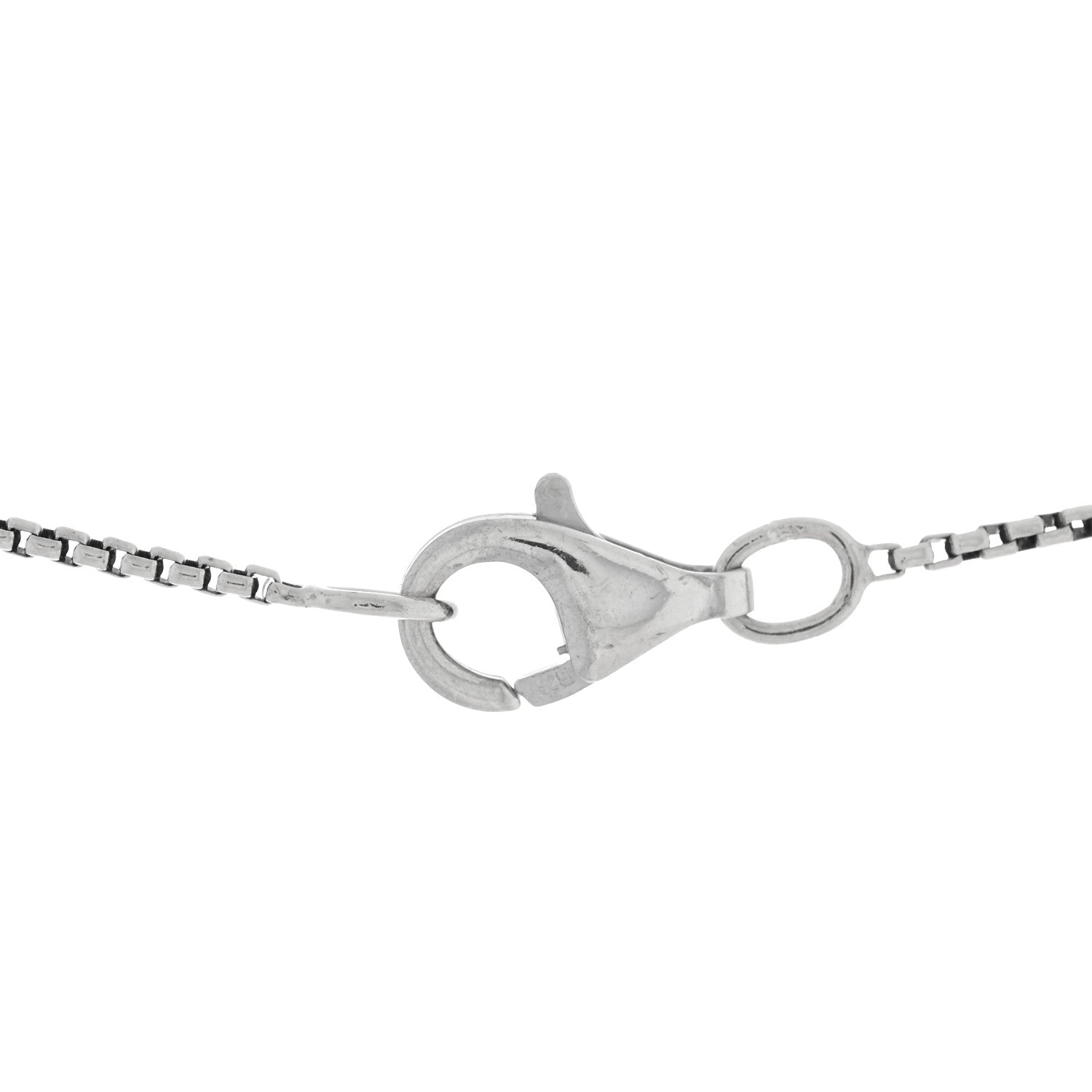 David Yurman Sterling Silver Diamond Prasiolite 9mm Petite Chatelaine Pendant Necklace 5 of 5