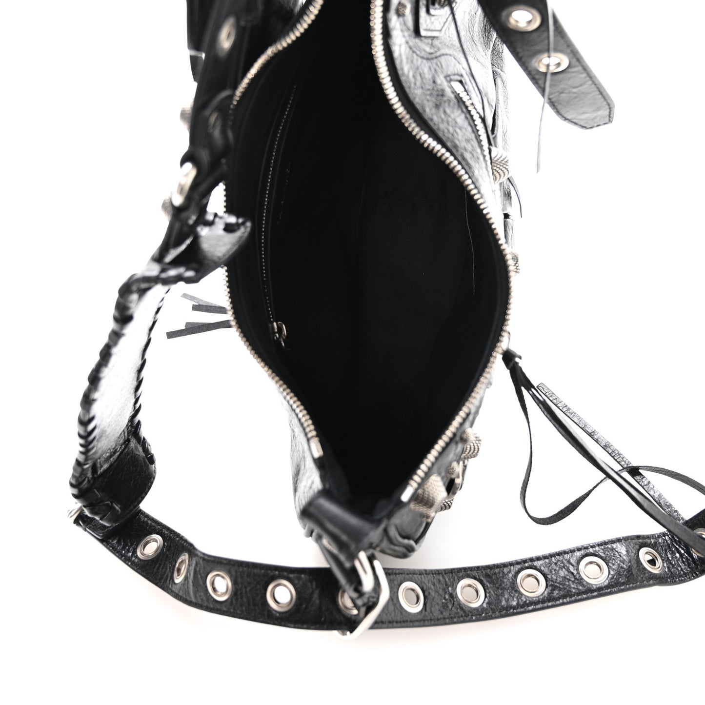 Agneau Arena Small Le Cagole Shoulder Bag Black