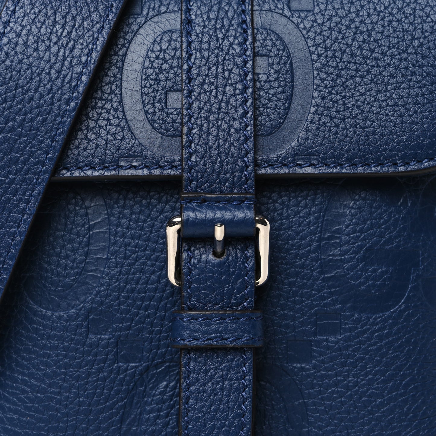 Piuma Calfskin Jumbo GG Embossed Small Messenger Bag Royale