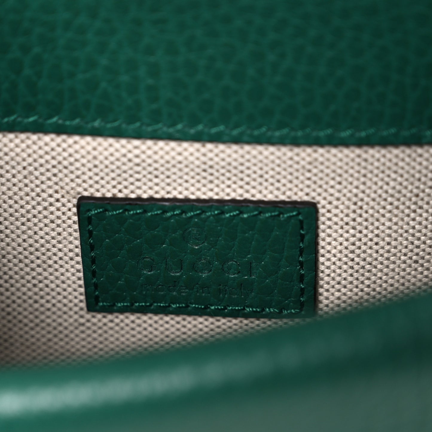 Dollar Calfskin Crystal Mini Dionysus Top Handle Bag Emerald