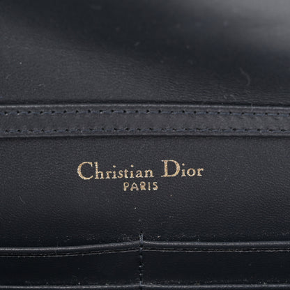 Christian Dior Patent Micro-Cannage Diorama Wallet on Chain Pouch White 6 of 9