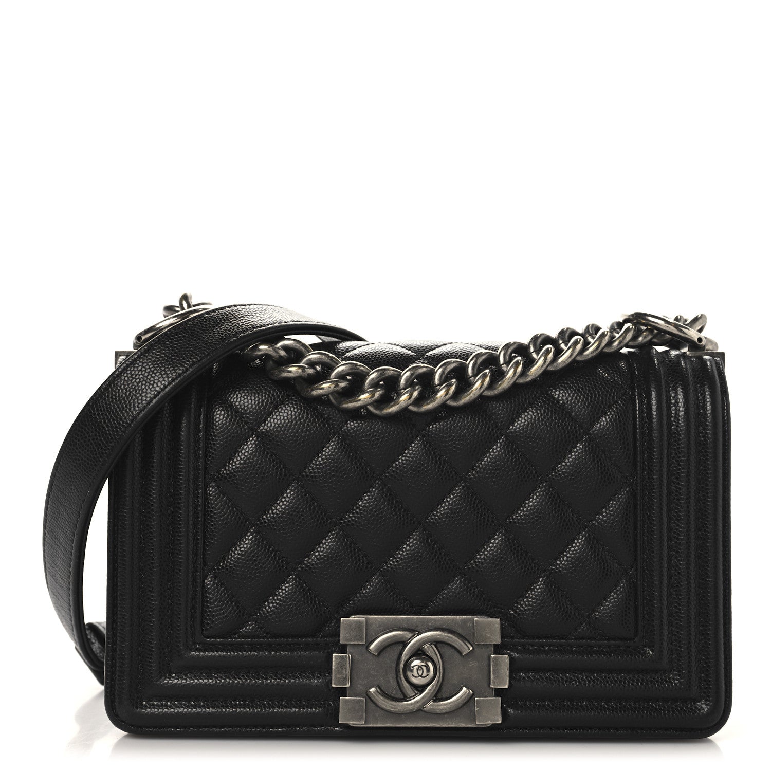 Chanel Caviar Quilted Small Boy Flap Black 1 of 12