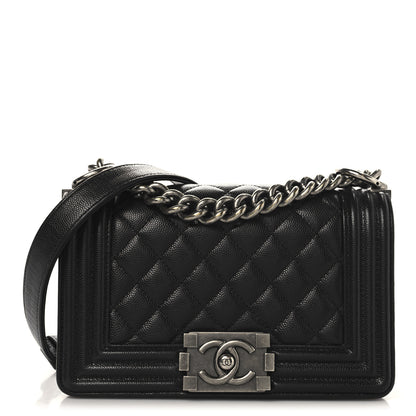 Chanel Caviar Quilted Small Boy Flap Black 1 of 12