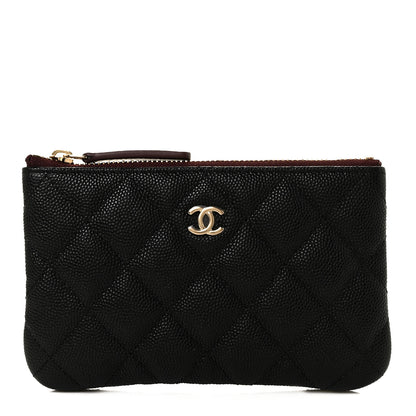 Chanel Caviar Quilted Small Cosmetic Case Black 1 of 10