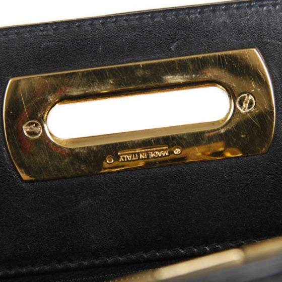 FASHIONPHILE SALVATOREFERRAGAMOLeatherEveningBagBlack 9 of 11