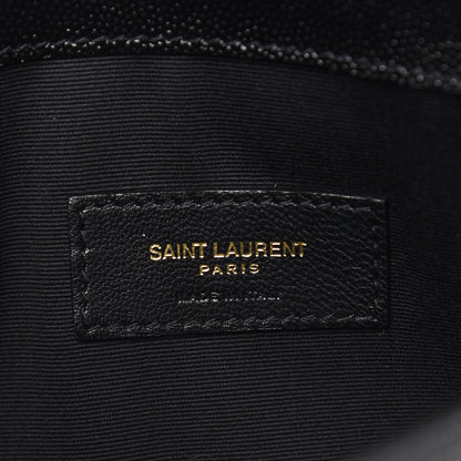 Saint Laurent Grain De Poudre Uptown Pouch Black 6 of 7