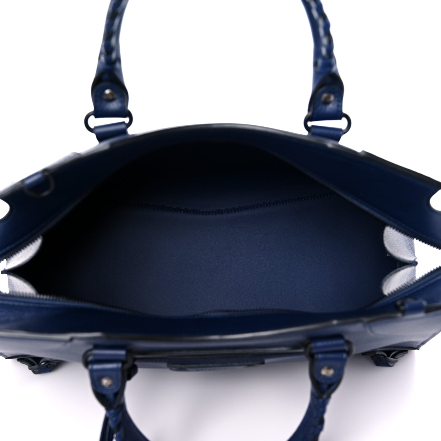Grained Calfskin Black Hardware Neo Classic City Navy