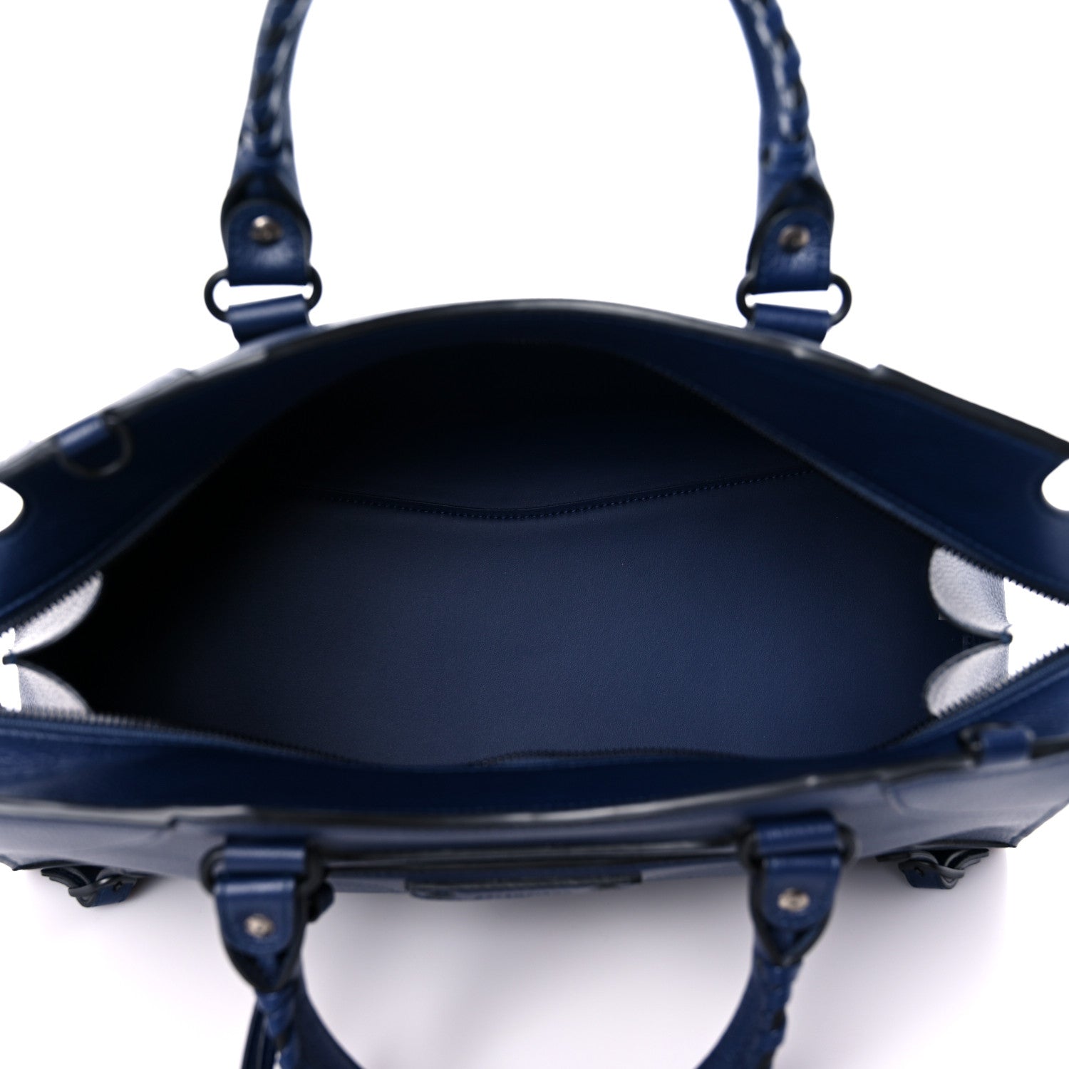 Balenciaga Grained Calfskin Black Hardware Neo Classic City Navy 4 of 8