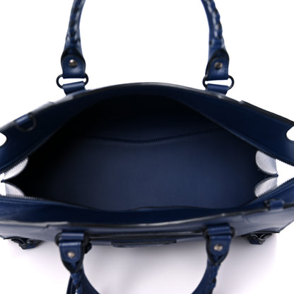 Balenciaga Grained Calfskin Black Hardware Neo Classic City Navy 4 of 8