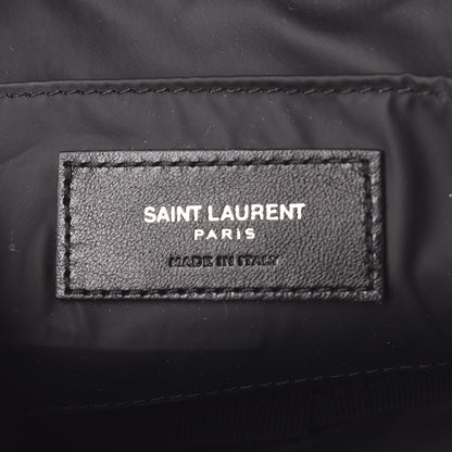 Saint Laurent Lambskin Y Quilted Monogram Loulou Cosmetic Case Black 8 of 10