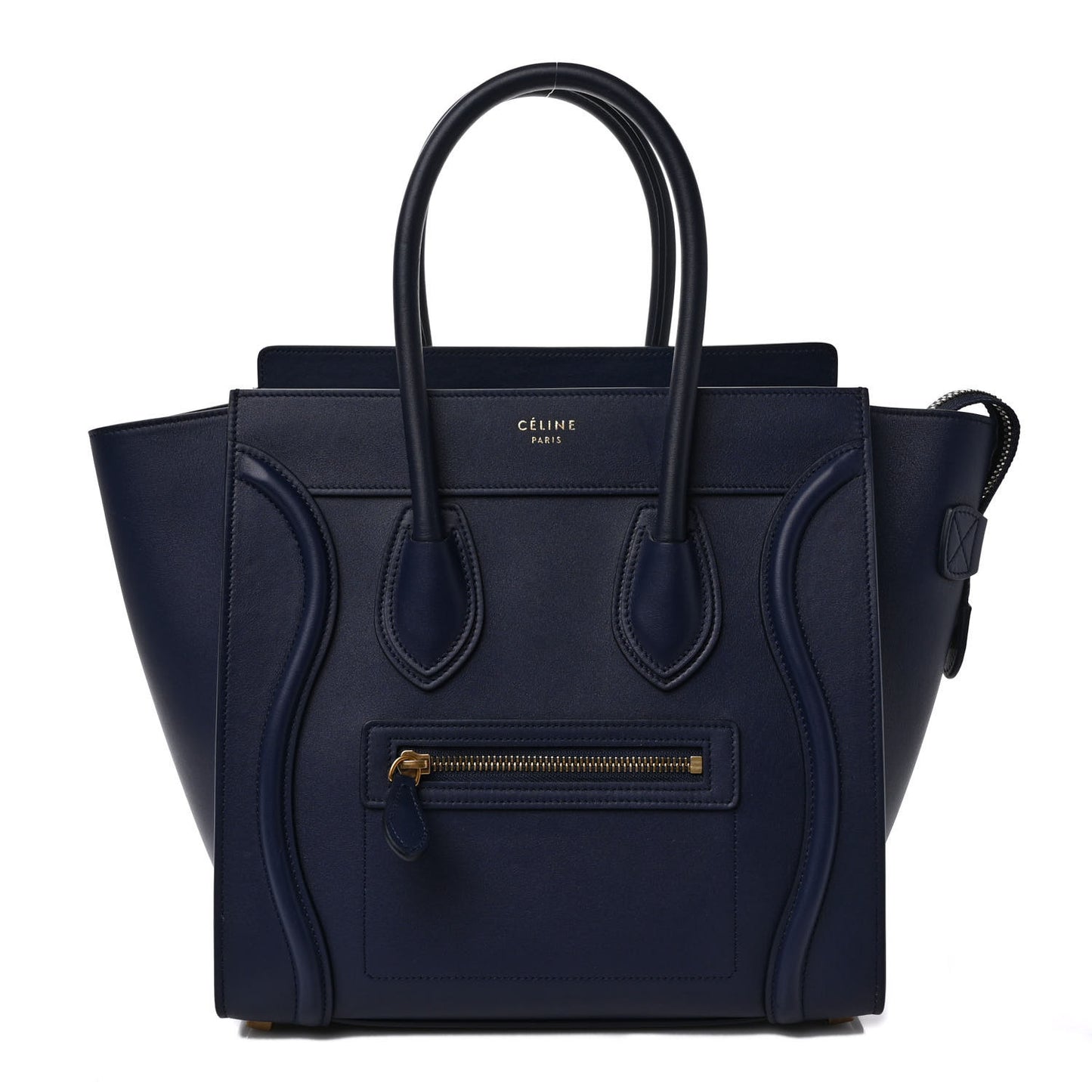 Smooth Calfskin Micro Luggage Navy Blue