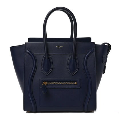 Celine Smooth Calfskin Micro Luggage Navy Blue 1 of 8