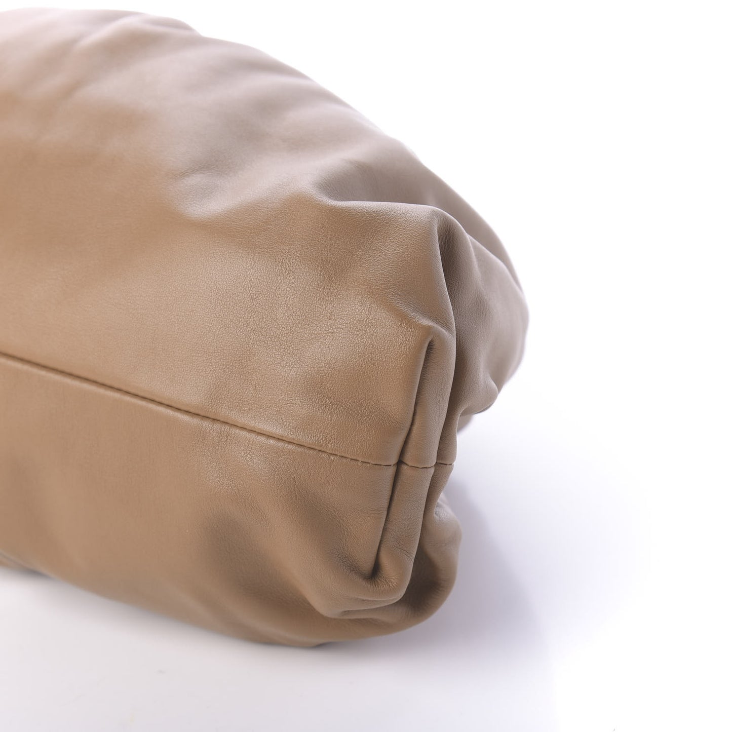 Smooth Butter Calf The Pouch Oversized Clutch Cammello