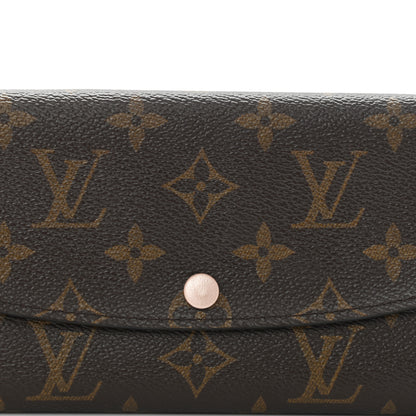 Louis Vuitton Monogram Emilie Wallet Rose Nacre 7 of 9