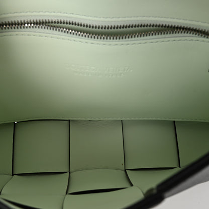 Bottega Veneta Lambskin Maxi Intreccio Small Cassette Crossbody Bag Ardoise Glacier 5 of 9