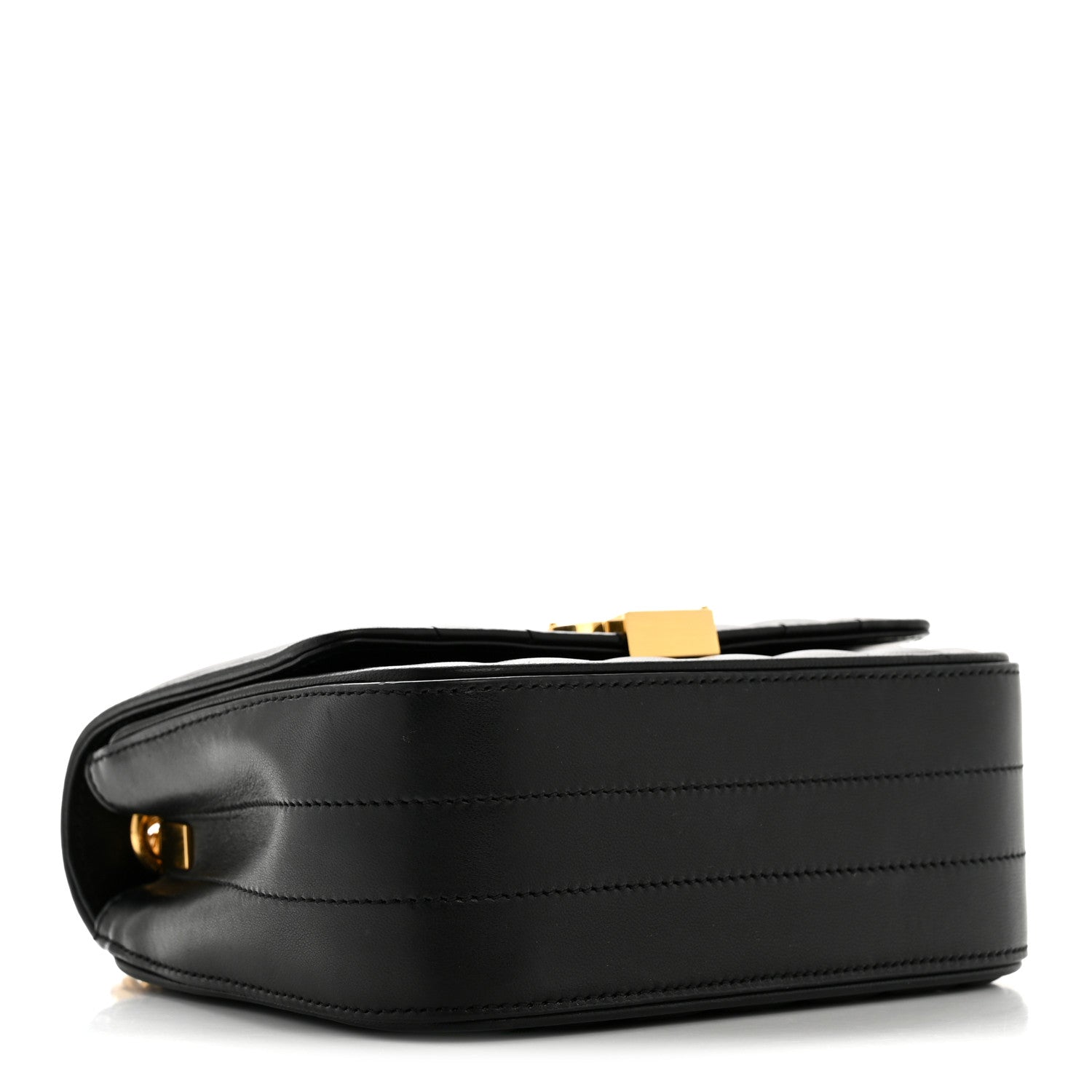 Saint Laurent Lambskin Matelasse Monogram Small Vicky Chain Bag Black 4 of 15