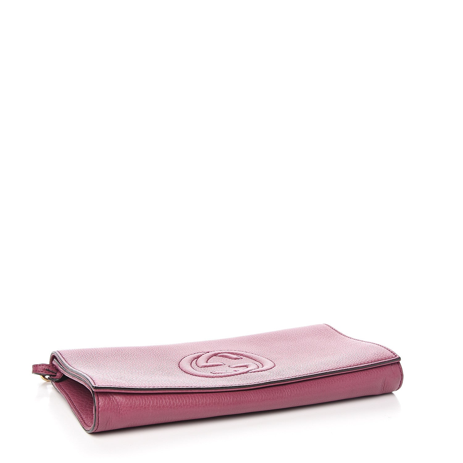Gucci Pebbled Calfskin Medium Soho Clutch Peonia Flower 3 of 6