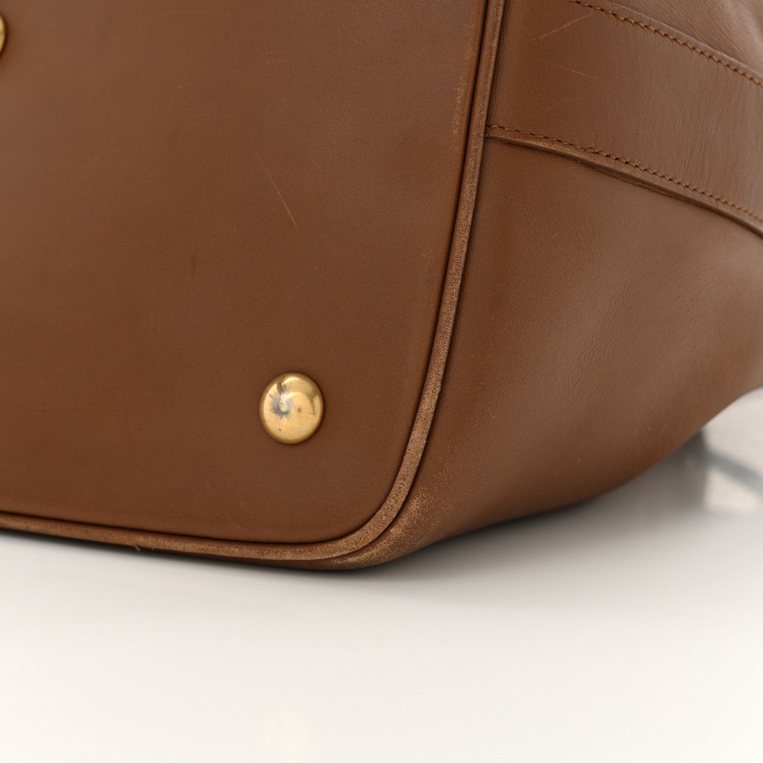 Saint Laurent Calfskin Large Emmanuelle Bucket Bag Cognac 16 of 18