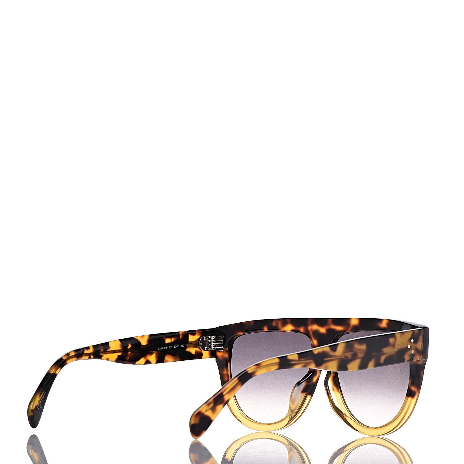 Celine Acetate Aviator Sunglasses CL 40001F Havana 4 of 6