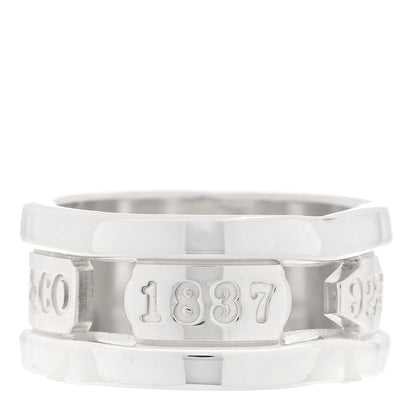 Tiffany Sterling Silver 1837 Elements Ring 51 5.75 1 of 5