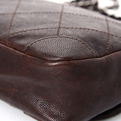 Chanel Caviar Outdoor Ligne Flap Dark Brown 10 of 15