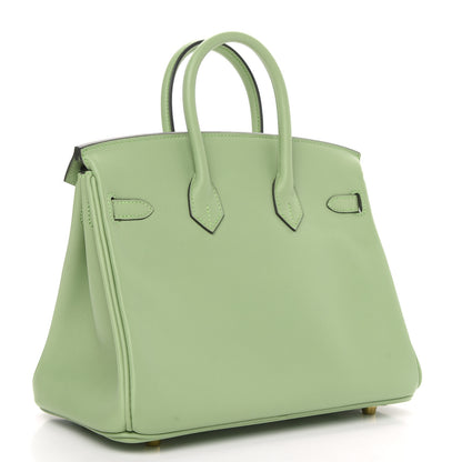 Hermes Swift Birkin 25 Vert Criquet 3 of 10
