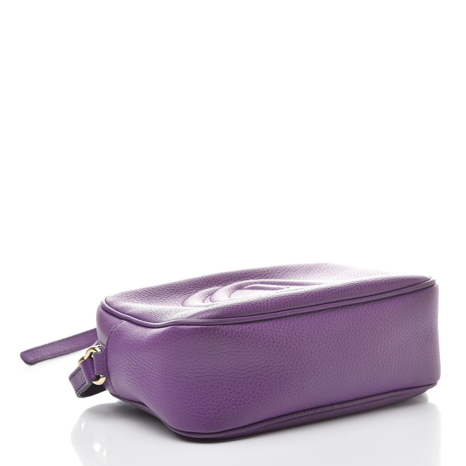 Gucci Pebbled Calfskin Small Soho Disco Bag Shine Purple 4 of 14