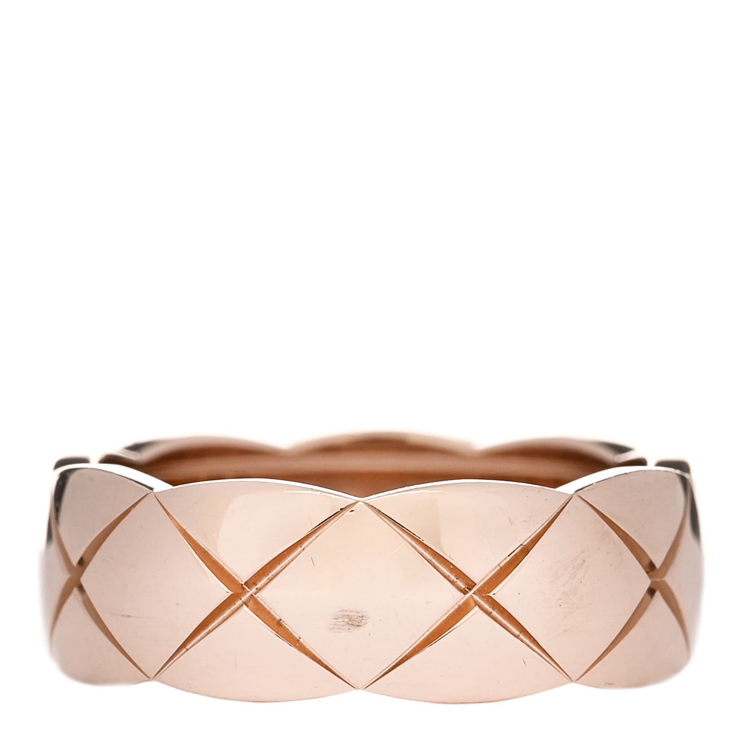 Chanel 18K Beige Gold Small Coco Crush Ring 53 6.5 1 of 7