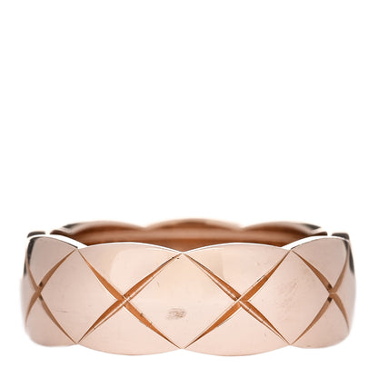 Chanel 18K Beige Gold Small Coco Crush Ring 53 6.5 1 of 7