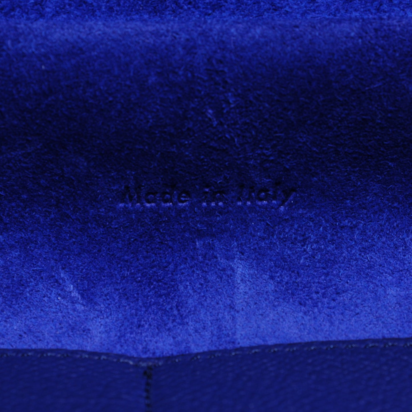 Grained Calfskin Small Belt Bag Indigo