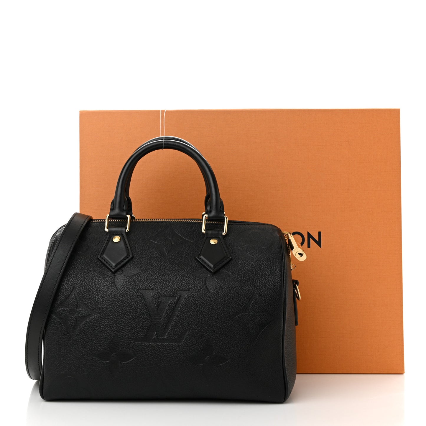 Empreinte Monogram Giant Speedy Bandouliere 25 Black